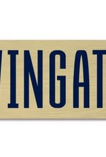 Legacy 1.75 x 3.75 Gold Wingate Long Wood Magnet