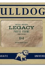 Legacy 6 x 4 Gold Bulldogs Wingate Full Standing Dog University Wood Photo Frame