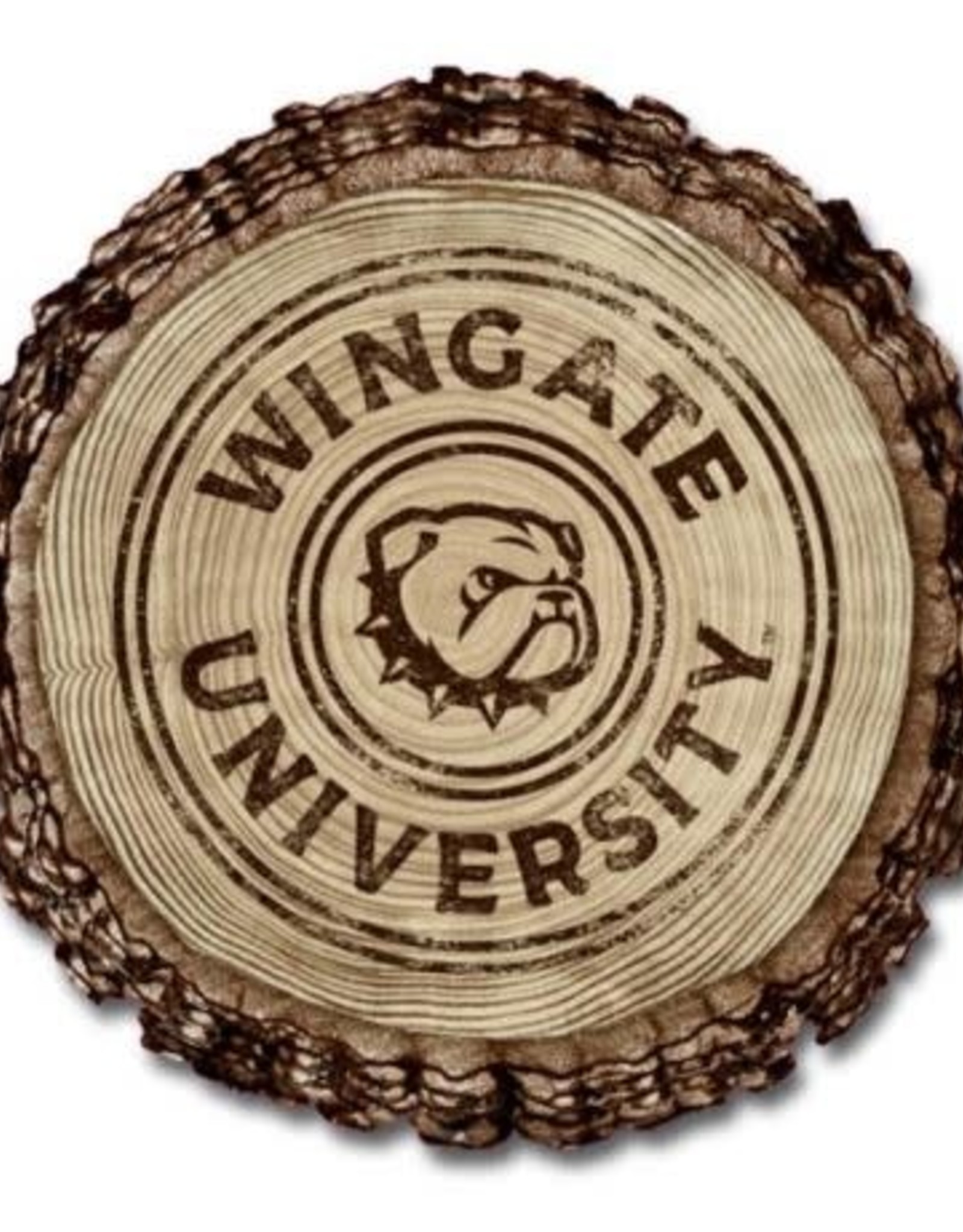 Legacy 3 x 3 Wingate Dog Head University Barky Wood Magnet