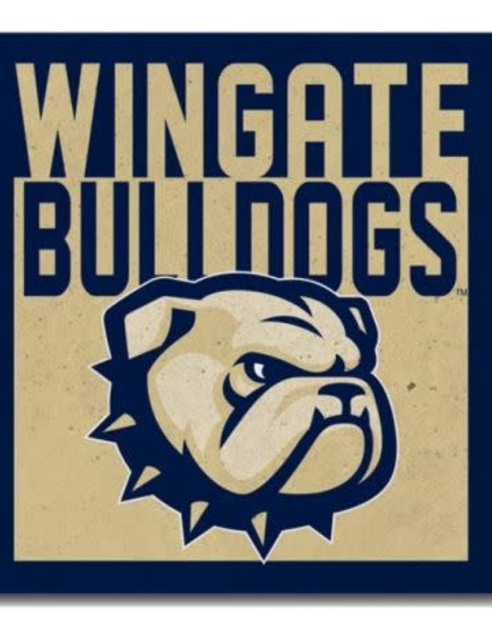 Legacy 4 x 4 Wingate Bulldogs Dog Head W Single Square Ceramic Thirsty Coaster