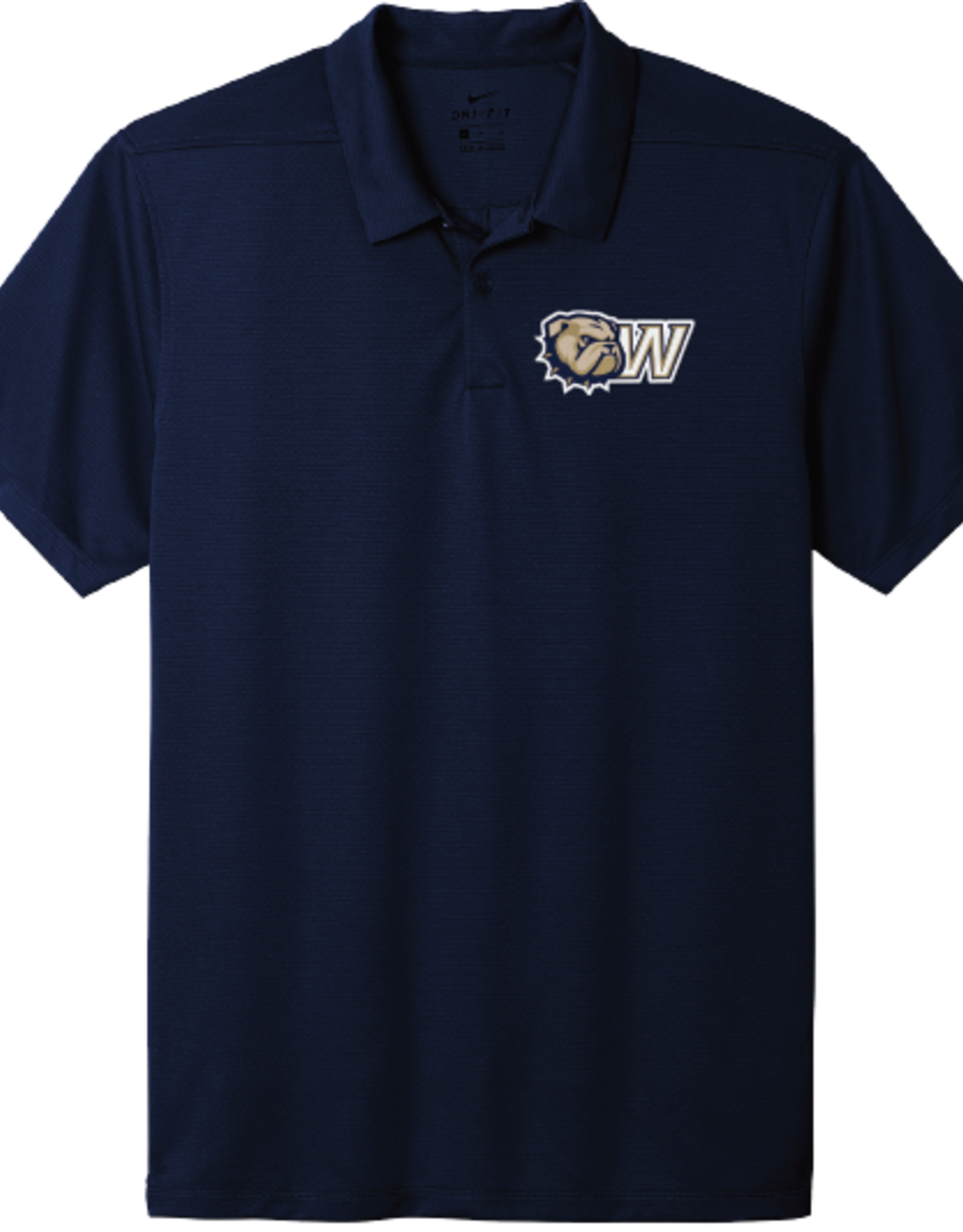 Nike Navy Dog Head W University Essential Drifit Embroidered Polo