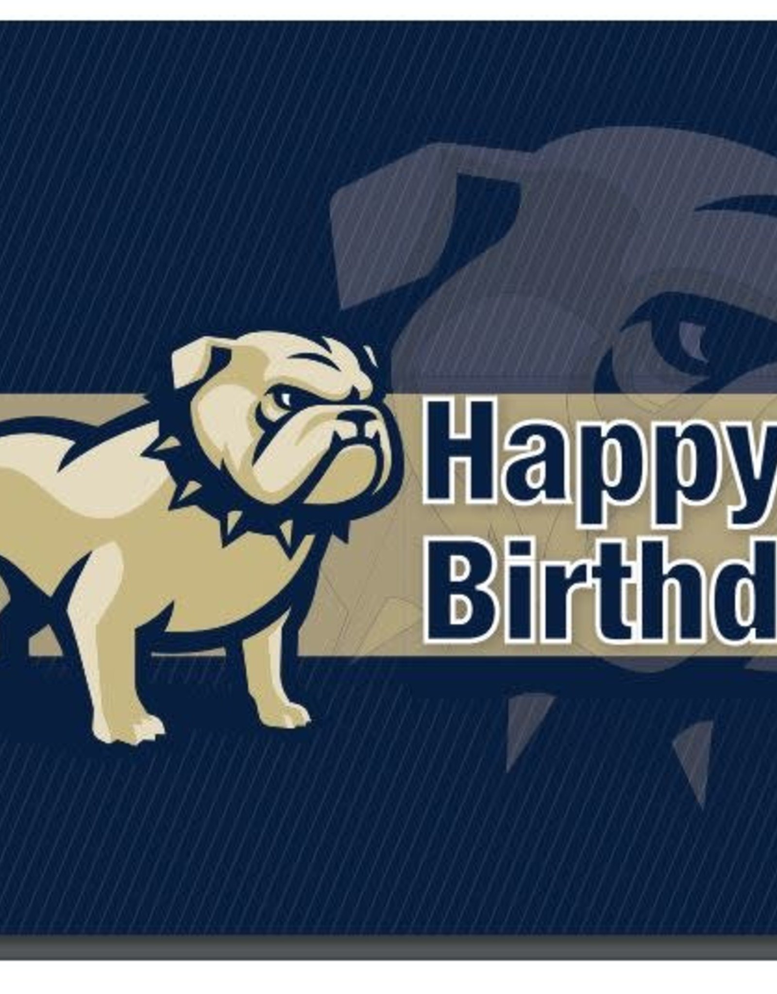 The Fanatic Group 5 x 7 Happy Birthday Go Bulldogs Greeting Card