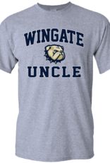 Gildan Grey Wingate Dog Head Uncle Short Sleeve T Shirt