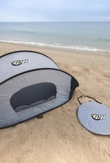 Picnic Time DROP SHIP ONLY  Grey Dog Head W Manta Portable Beach Tent (ONLINE ONLY)