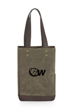 Picnic Time DROP SHIP ONLY  Dark Khaki  Dog Head W 2 Bottle Insulated Wine Cooler Bag (ONLINE ONLY)