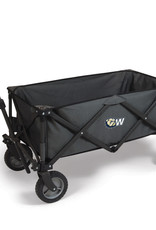 Picnic Time DROP SHIP ONLY  Dark Grey Dog Head W Adventure Wagon Portable Utility Wagon (ONLINE ONLY)