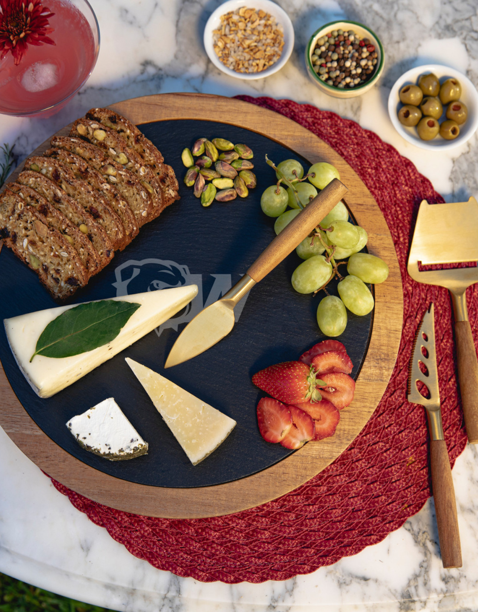 Picnic Time DROP SHIP ONLY  Dog Head W Artisan 24" Acacia Charcuterie Board (ONLINE ONLY)