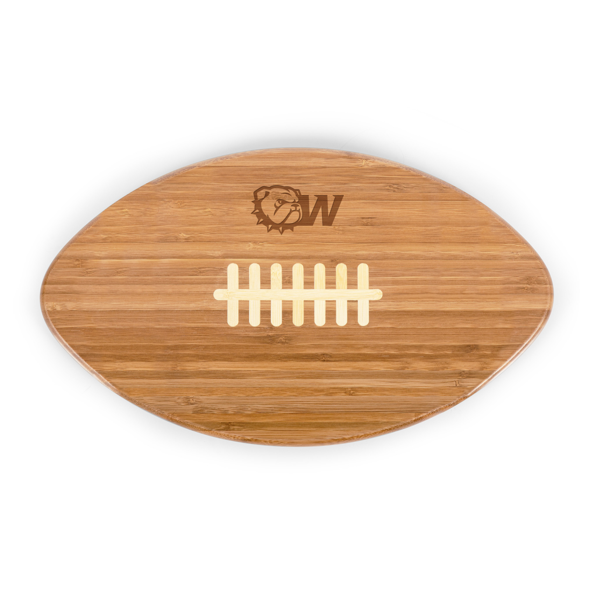 DROP SHIP ONLY Dog Head W Touchdown! Football Cutting Board & Serving Tray  - Wingate Outfitters