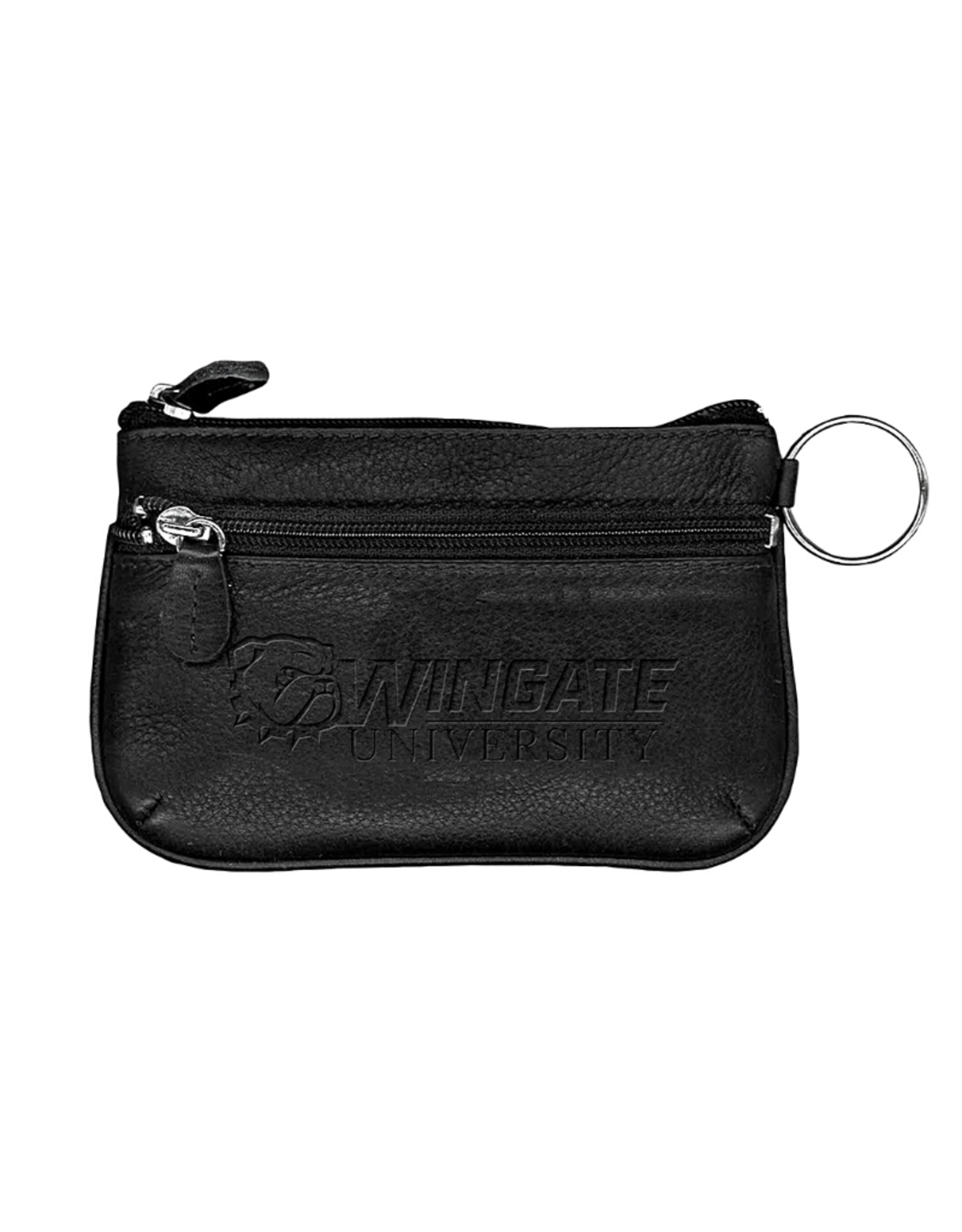Amazon.com : Portable Leather Business ID Card Credit Badge Holder Coin  Purse Wallet Keychain (Black) : Office Products