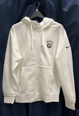 Nike White Wingate Dog Head Club Fleece Full Zip Hoodie Sweatshirt Jacket