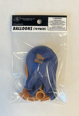 Spirit Dog Head W Wingate University Gold And Navy Balloons