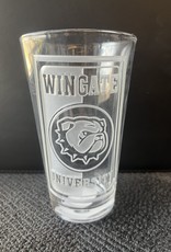 Spirit (PICK UP ONLY) 16oz Wingate Dog Head University Ultra Engraved Pint Glass