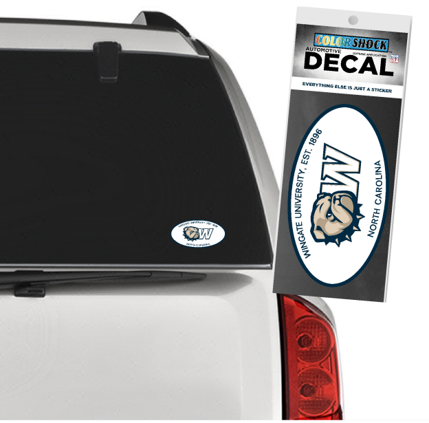 CDI Wingate University Est 1896 NC Oval Decal Wingate Outfitters