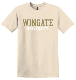 Gildan Heavy Cotton Ivory Wingate University Short Sleeve T Shirt