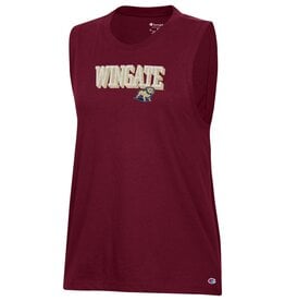 Champion Ladies Maroon Wingate Full Standing Dog Core Muscle Tank