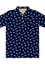 Vive La Fete Toddler Navy Dog Head W Sublimated Polo