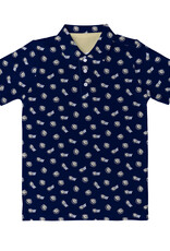Vive La Fete Youth Navy Dog Head W Sublimated Polo