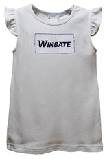 Vive La Fete Infant White Smocked Wingate Knit Angel Wing Short Sleeve T Shirt