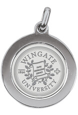 DROP SHIP ONLY Silver Wingate University Seal Pendant Charm (ONLINE ONLY)