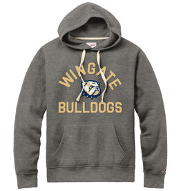 League Grey Stadium Wingate Dog Head Bulldogs Hoodie Sweatshirt