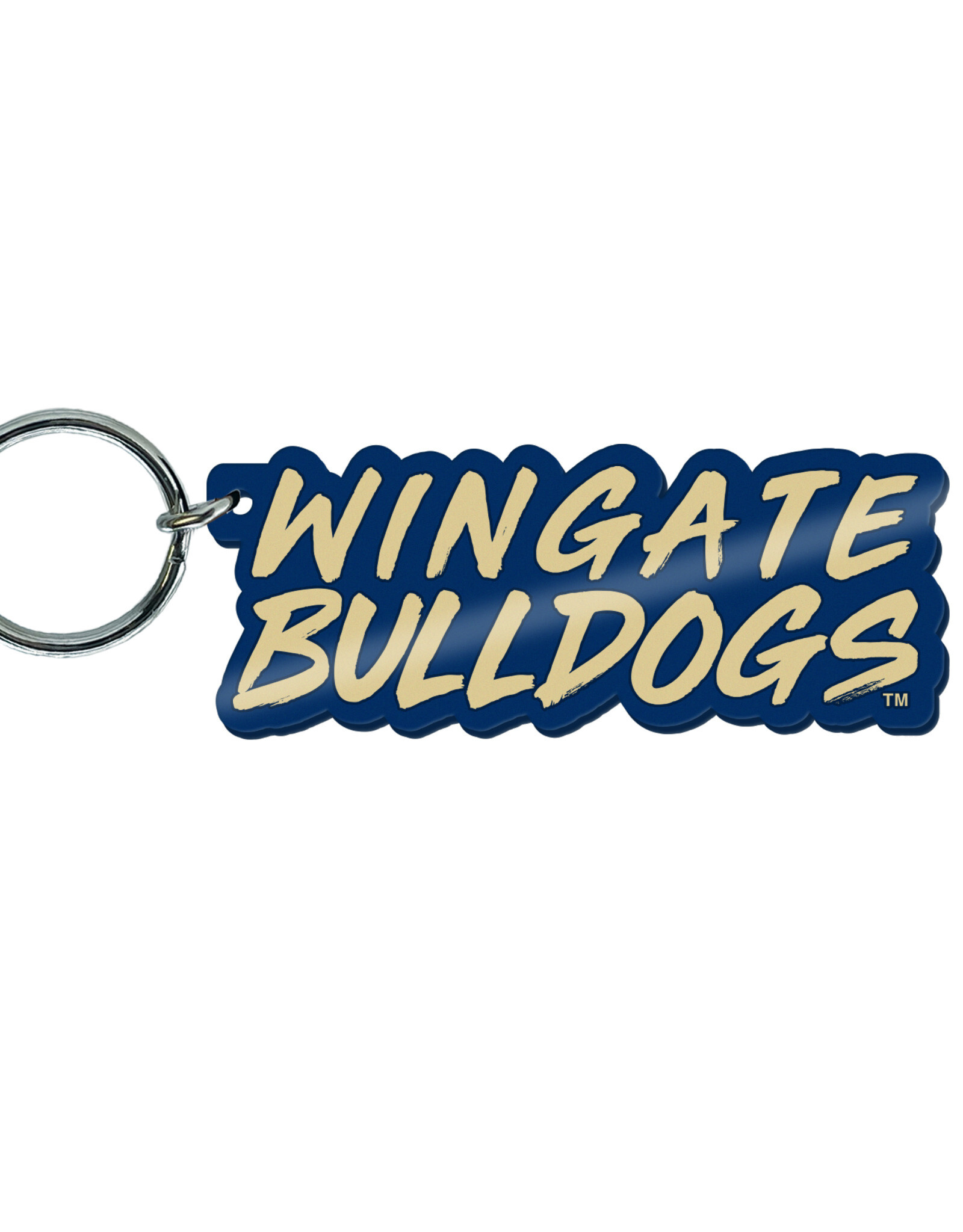 Spirit Wingate Bulldogs Acrylic Text Keychain