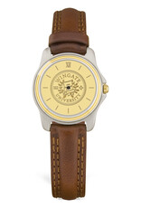 DROP SHIP ONLY Mens Brown Leather Wristwatch with Gold Wingate Seal Face (ONLINE ONLY)