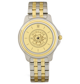 DROP SHIP ONLY Men's Two-tone Wristwatch with Gold Wingate Seal Face (ONLINE ONLY)