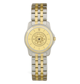 DROP SHIP ONLY Ladies' Two-tone Wristwatch with Gold Wingate Seal Face (ONLINE ONLY)