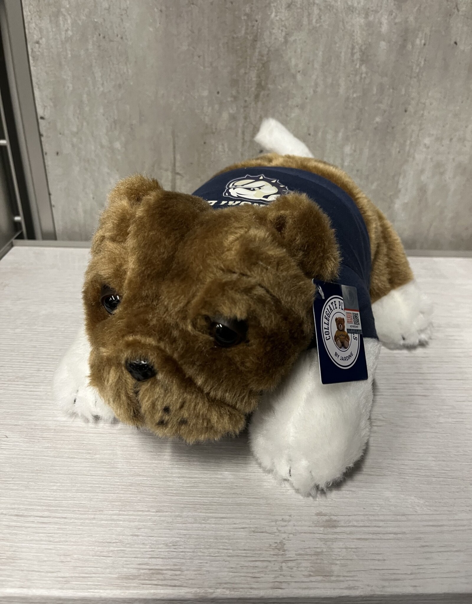 Jardine 10" Brown Bulldog with Wingate Dog Head Shirt Plush