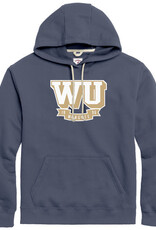 League Denim WU Wingate 1896 Chenille Initial Banner Essential Fleece Hoodie Sweatshirt