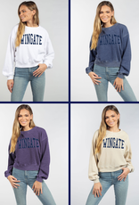 chicka-d Wingate Campus Crop Crewneck Sweatshirt