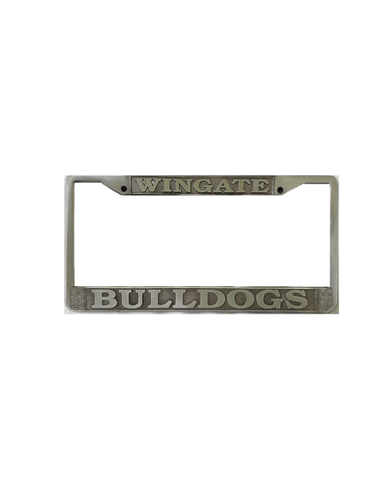 Jardine Wingate Bulldogs Antique Pewter Molded License Frame