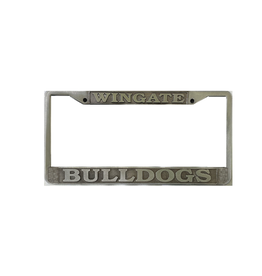 Jardine Wingate Bulldogs Antique Pewter Molded License Frame