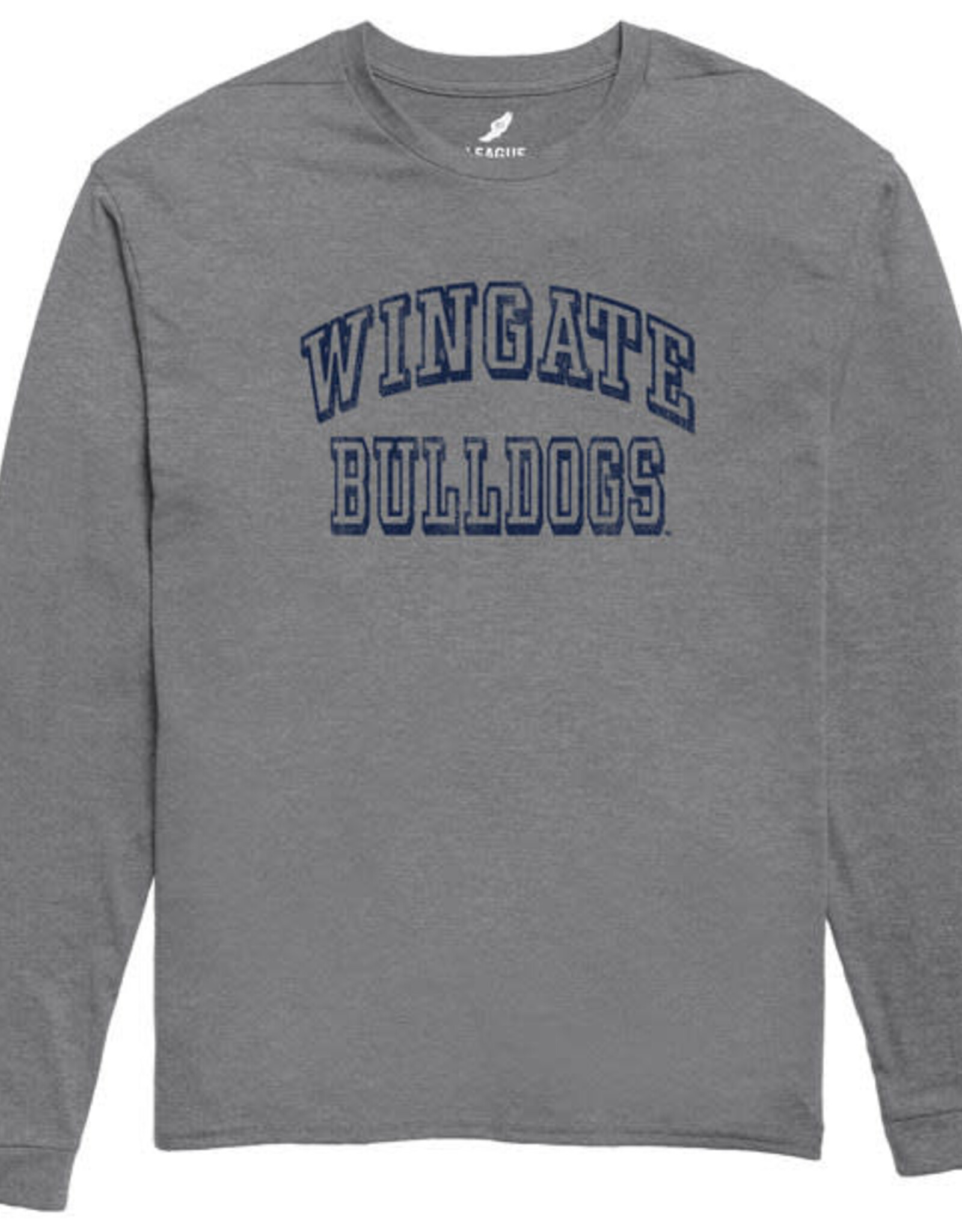 League Graphite Wingate Bulldogs Triflex Long Sleeve T Shirt