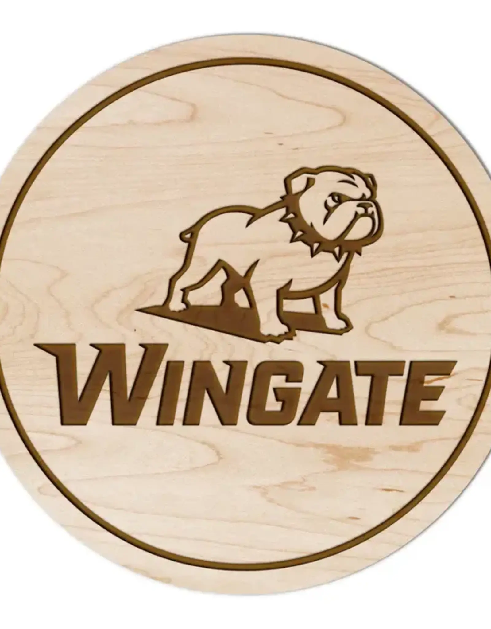 LazerEdge Single Full Dog Over Wingate Maple Coaster