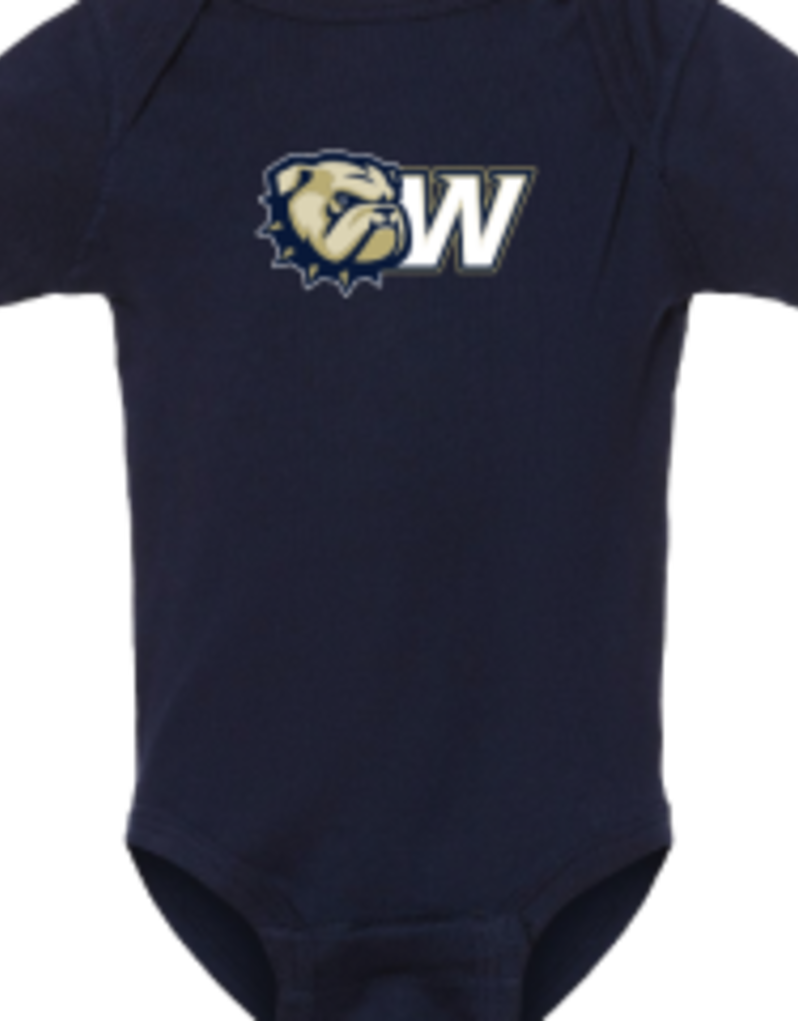 Infant Navy Onesie Dog Head W