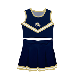 Vive La Fete Youth Dog Head Wingate Cheerleader Top and Skirt Set