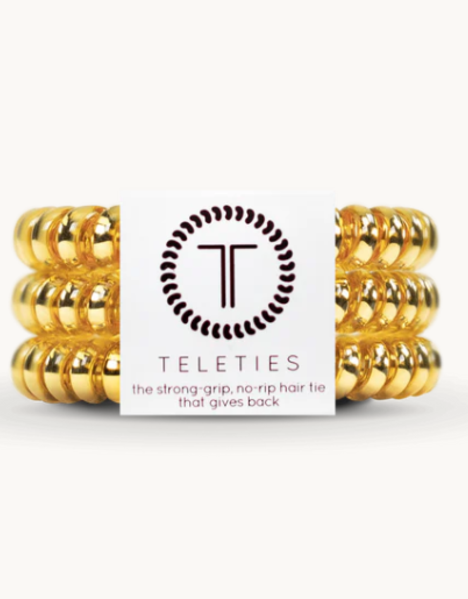 Teleties Sunset Gold Hair Tie Small (3 Pack)