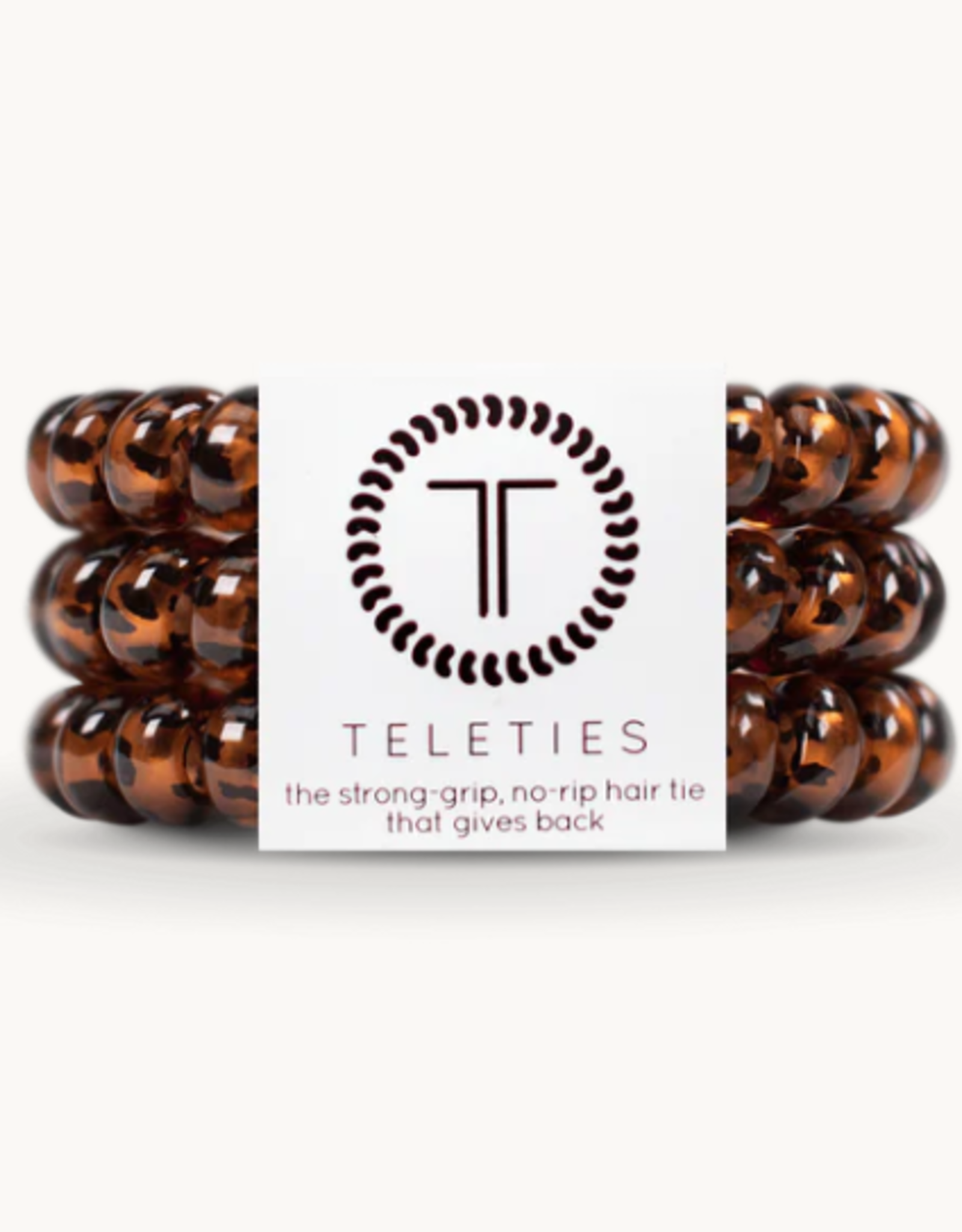 Teleties Tortoise Hair Tie Large (3 Pack)