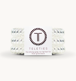 Teleties Crystal Clear Hair Tie Large (3 Pack)