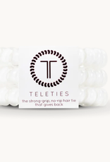 Teleties Coconut White Hair Tie Large (3 Pack)