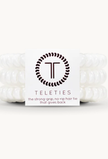 Teleties Coconut White Hair Tie Small (3 Pack)