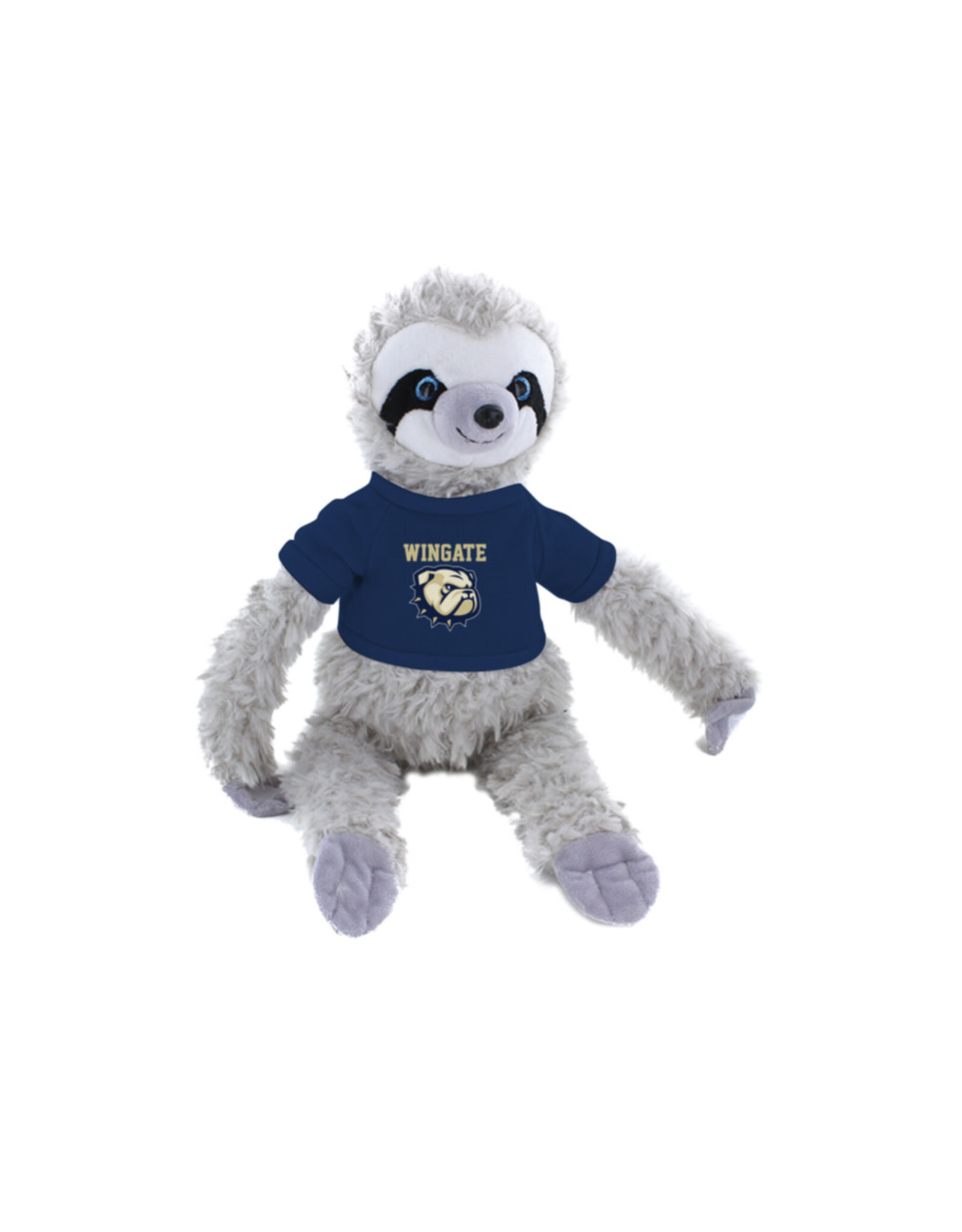 Jardine 14" Grey Sloth with Wingate Dog Head Shirt Plush