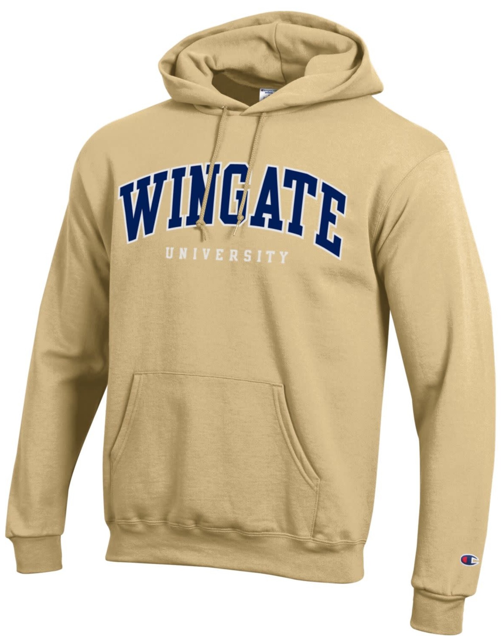 Champion Vegas Gold Powerblend Fleece Wingate University Hoodie Sweatshirt