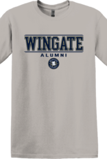 Gildan Soft Grey Wingate Alumni Seal  Short Sleeve T Shirt