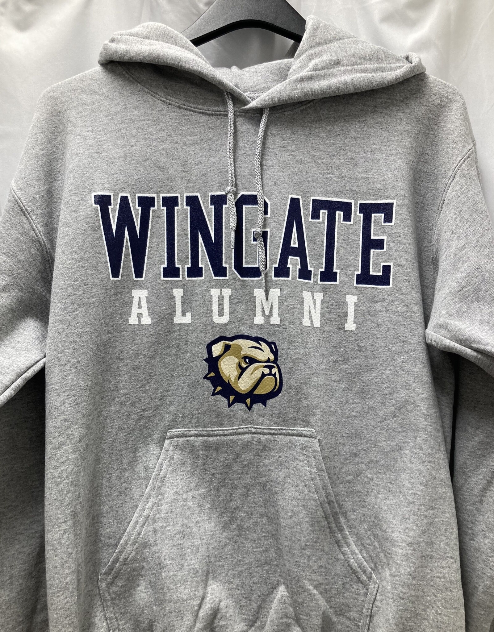 Gildan Grey Wingate Alumni Dog Head Hoodie Sweatshirt