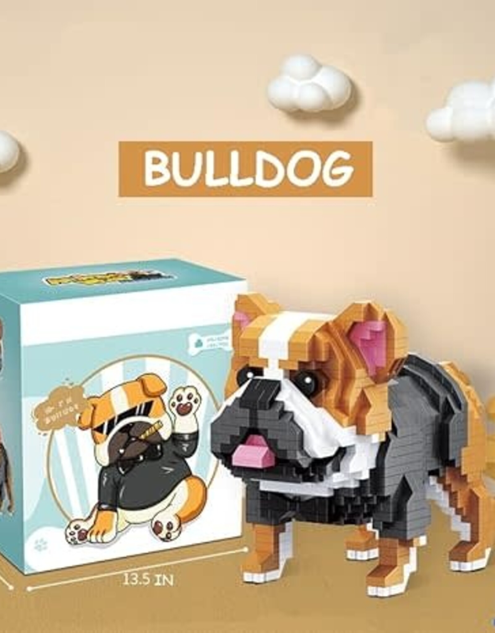Mini Bulldog Building Block Set