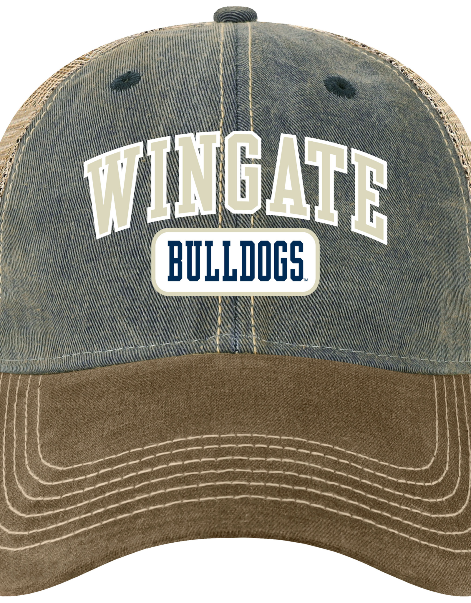 Legacy Navy Brown Java Wingate Bulldogs Unstructured Snapback Hat