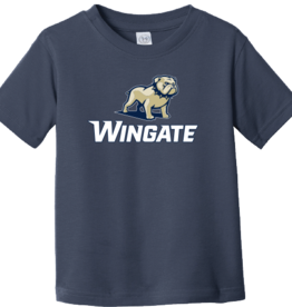 Gildan Toddler Navy Full Dog Over Wingate Short Sleeve T Shirt