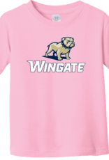 Gildan Toddler Pink Full Dog Over Wingate Short Sleeve T Shirt